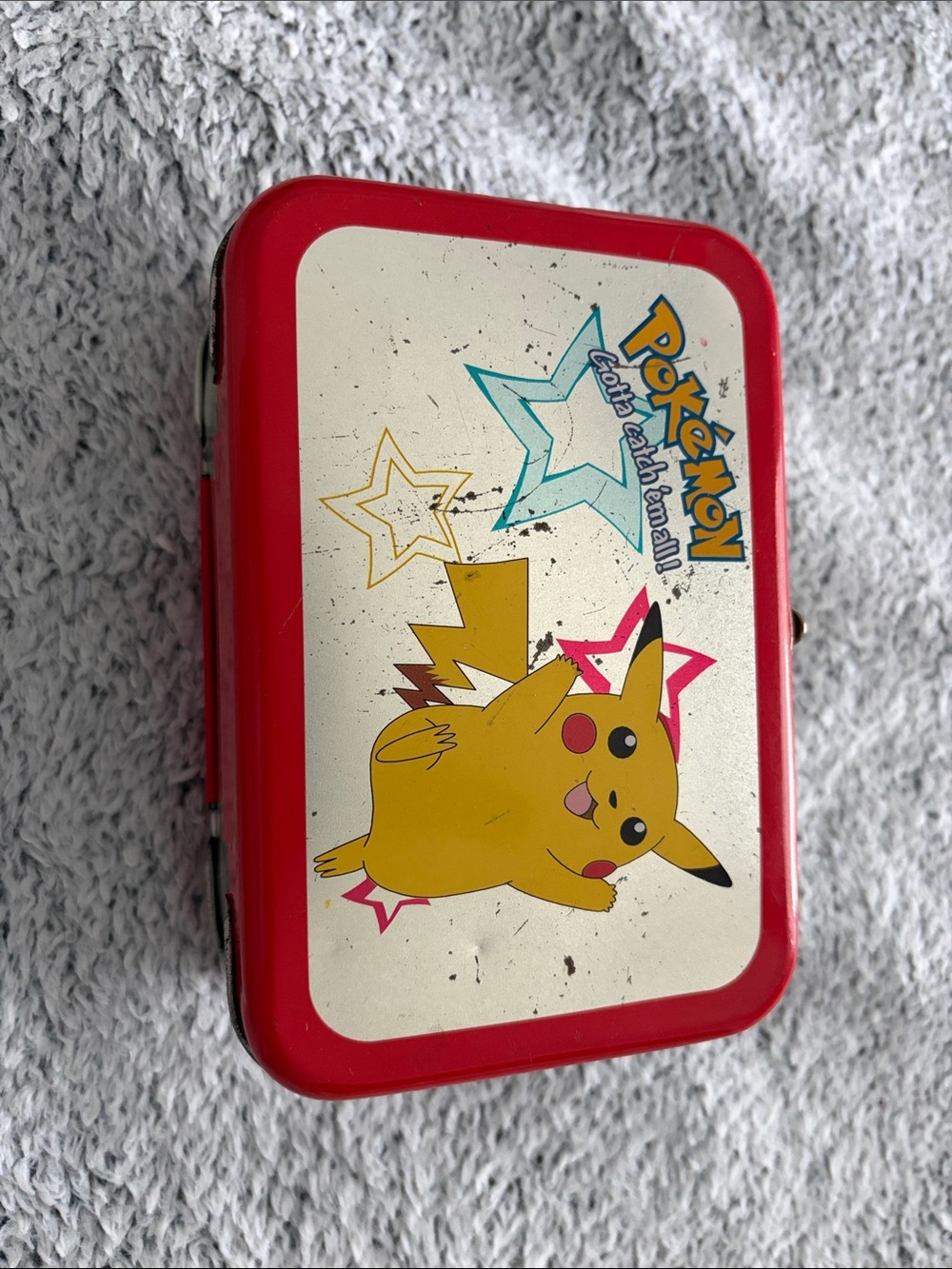 Vintage Pokémon Pikachu Tin Card Box
